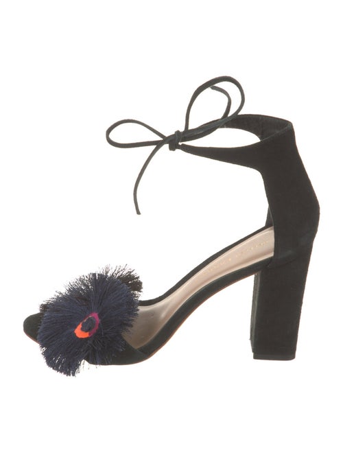 Loeffler Randall Suede Embroidered Accent Sandals