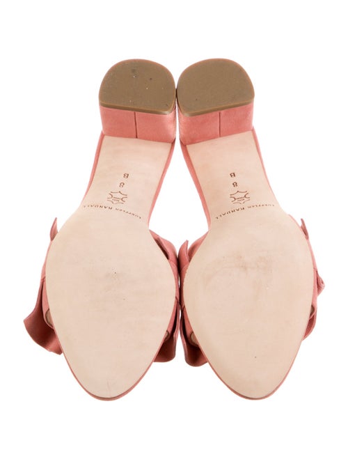 Loeffler Randall Suede Ruffle Embellishment Slides