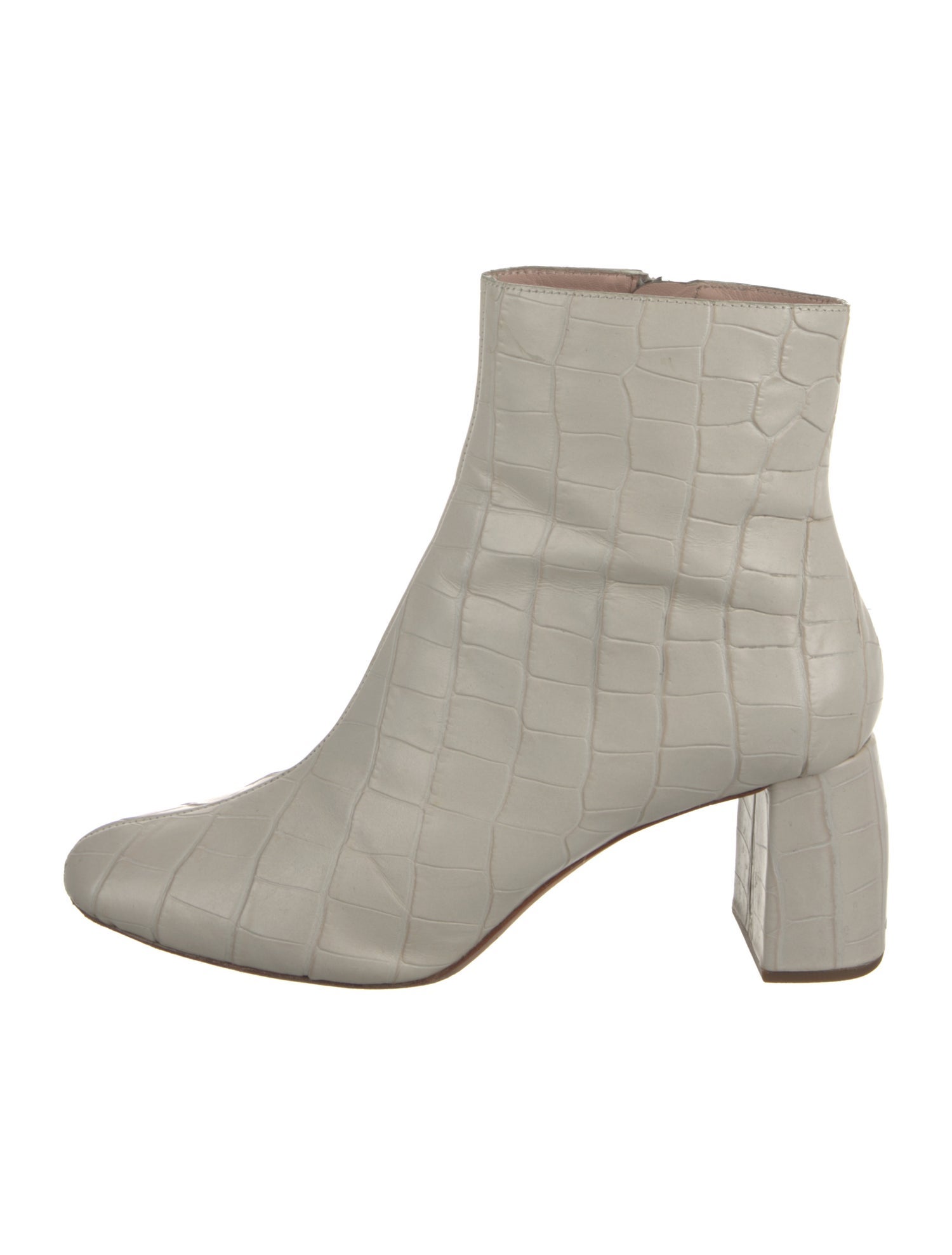 Loeffler Randall Embossed Leather Animal Print Boots