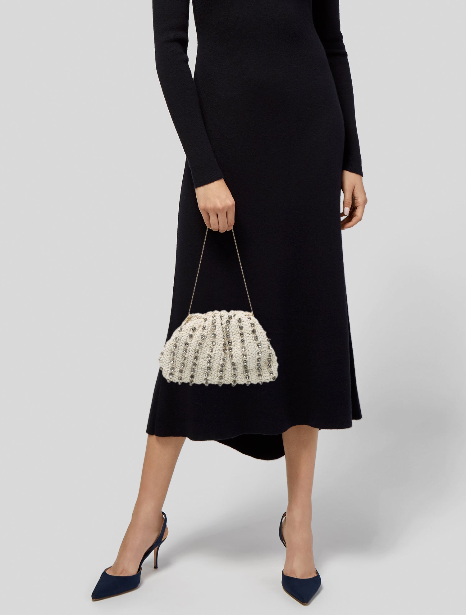 Loeffler Randall Straw Clutch