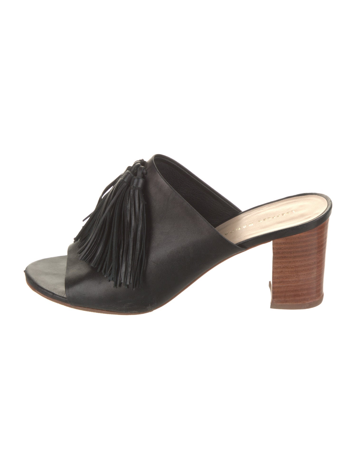 Loeffler Randall Leather Tassel Accents Mules