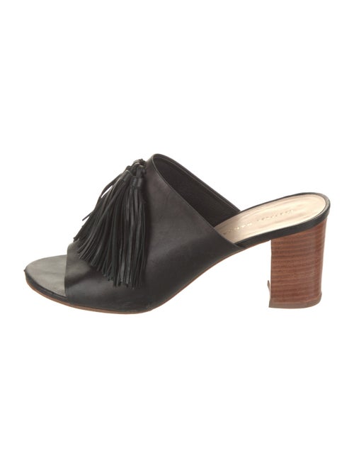 Loeffler Randall Leather Tassel Accents Mules