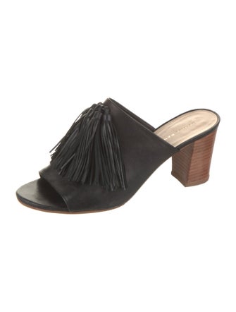 Loeffler Randall Leather Tassel Accents Mules