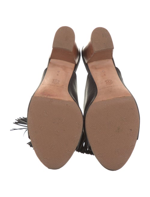 Loeffler Randall Leather Tassel Accents Mules