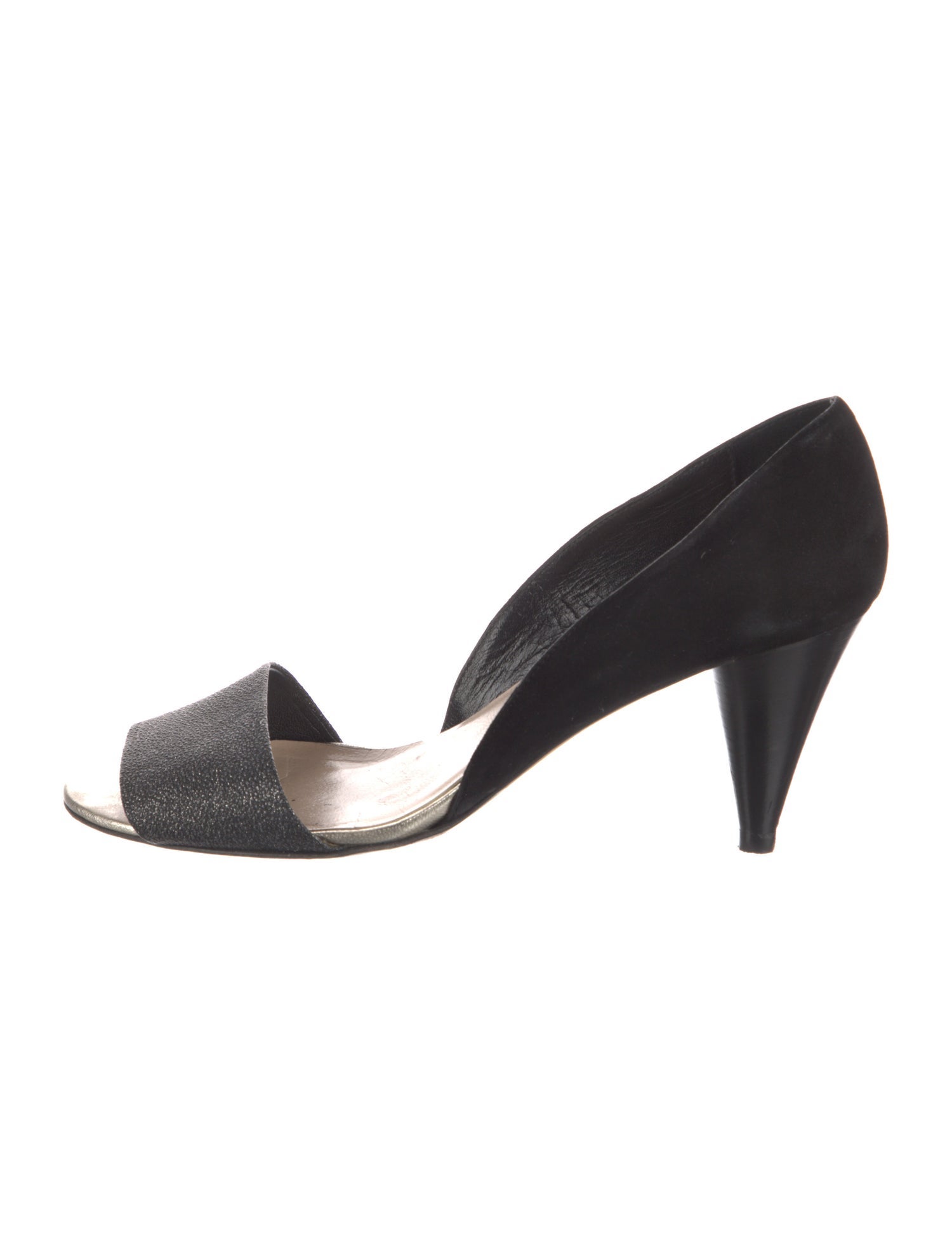 Loeffler Randall Suede Glitter Accents Slingback Sandals