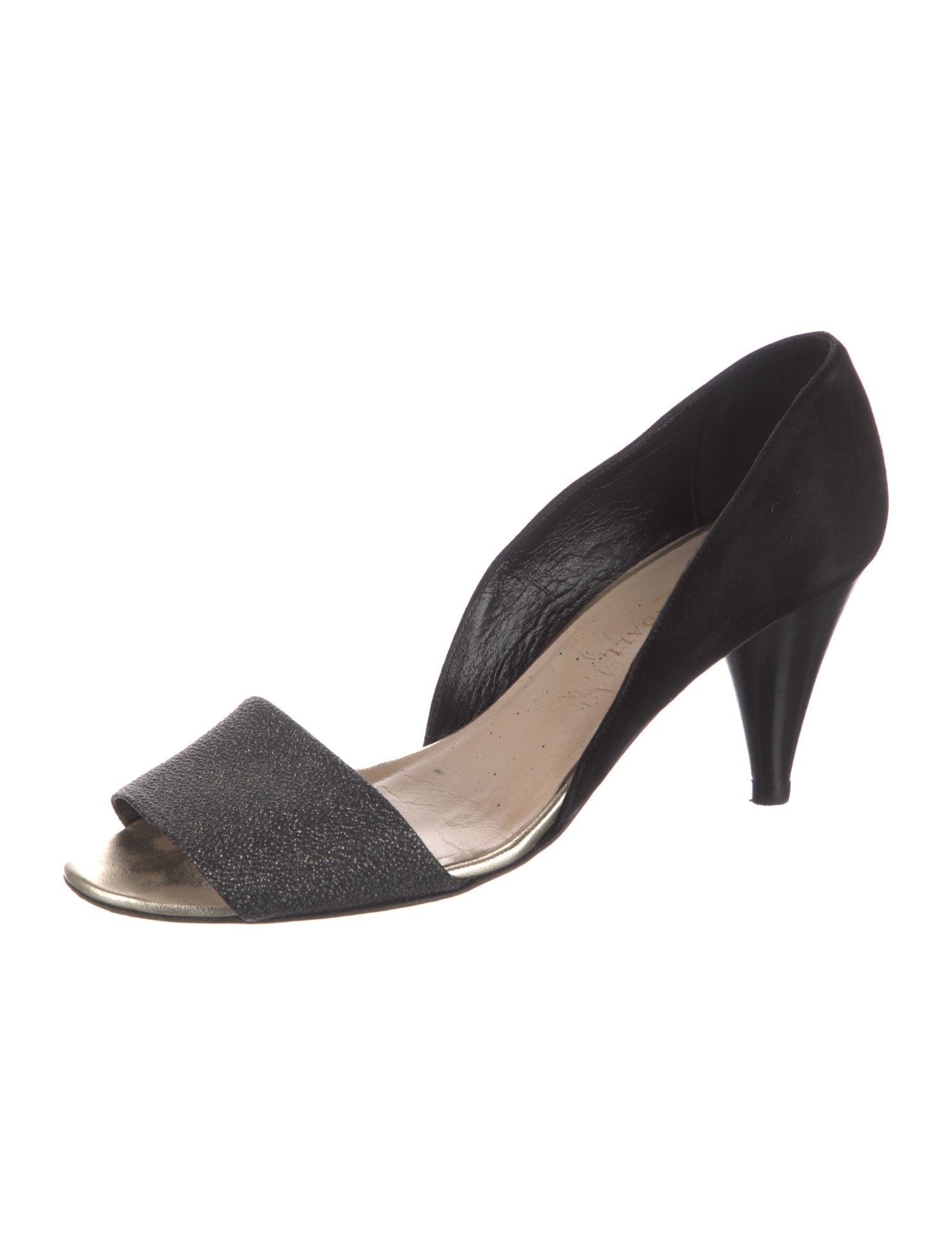 Loeffler Randall Suede Glitter Accents Slingback Sandals