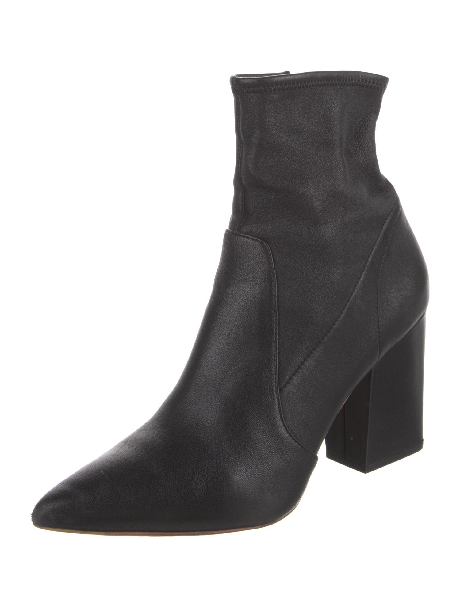 Loeffler Randall Leather Sock Boots