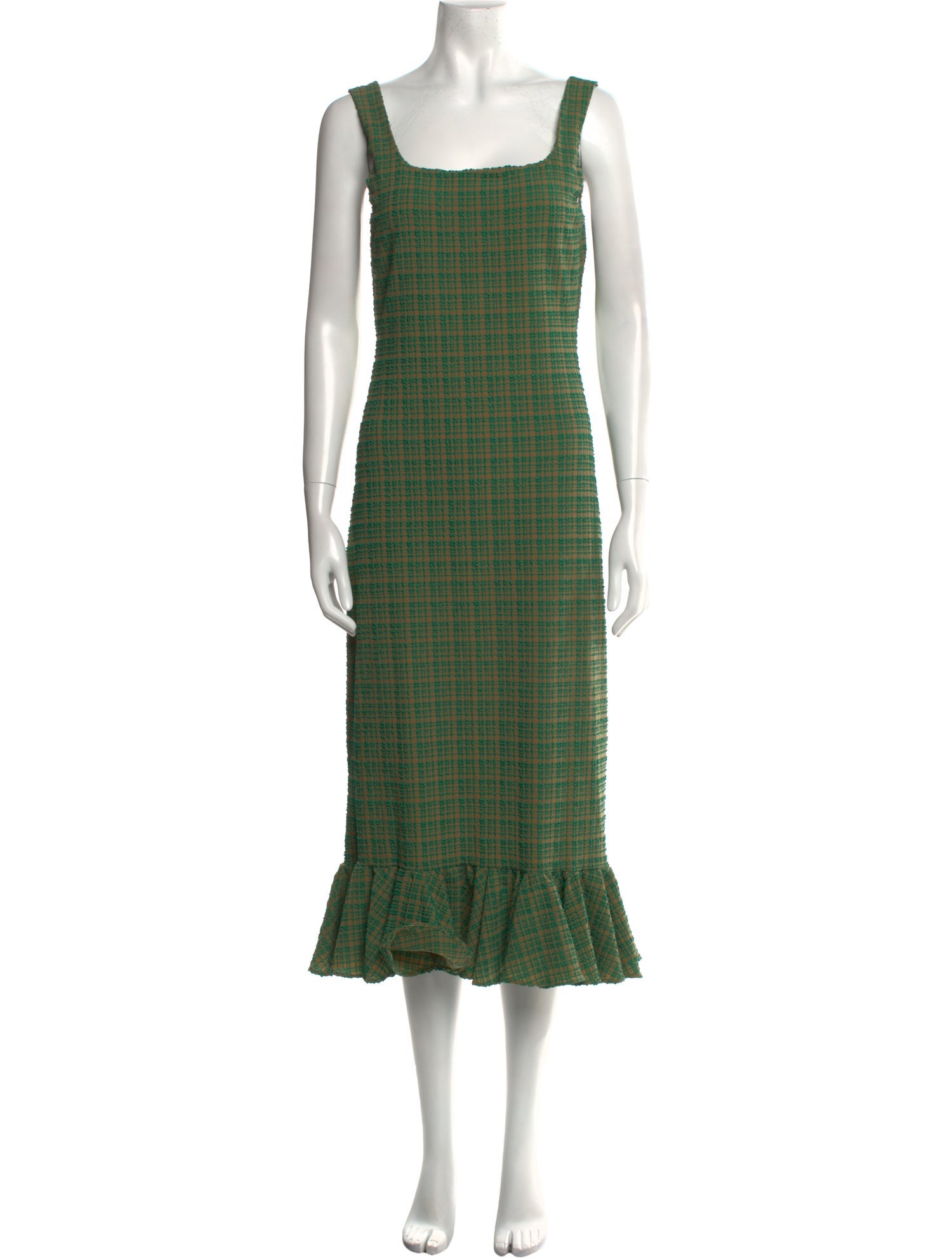 Loeffler Randall Square Neckline Long Dress