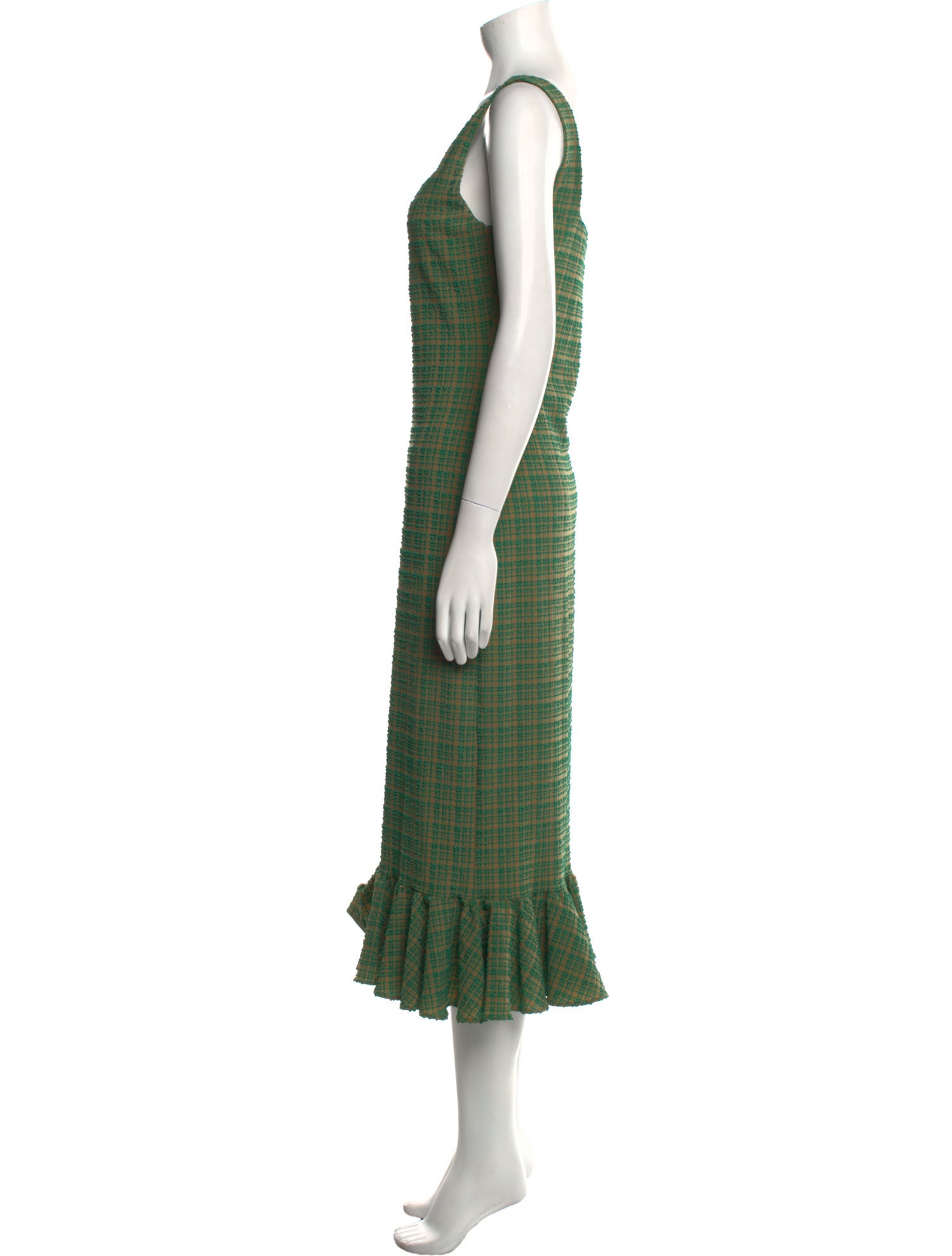 Loeffler Randall Square Neckline Long Dress