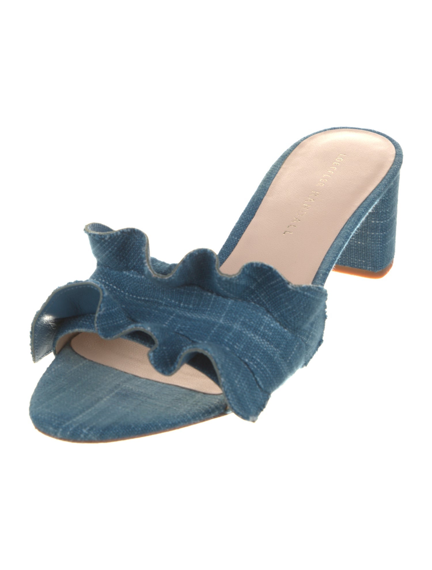 Loeffler Randall Ruffle Embellishment Slides