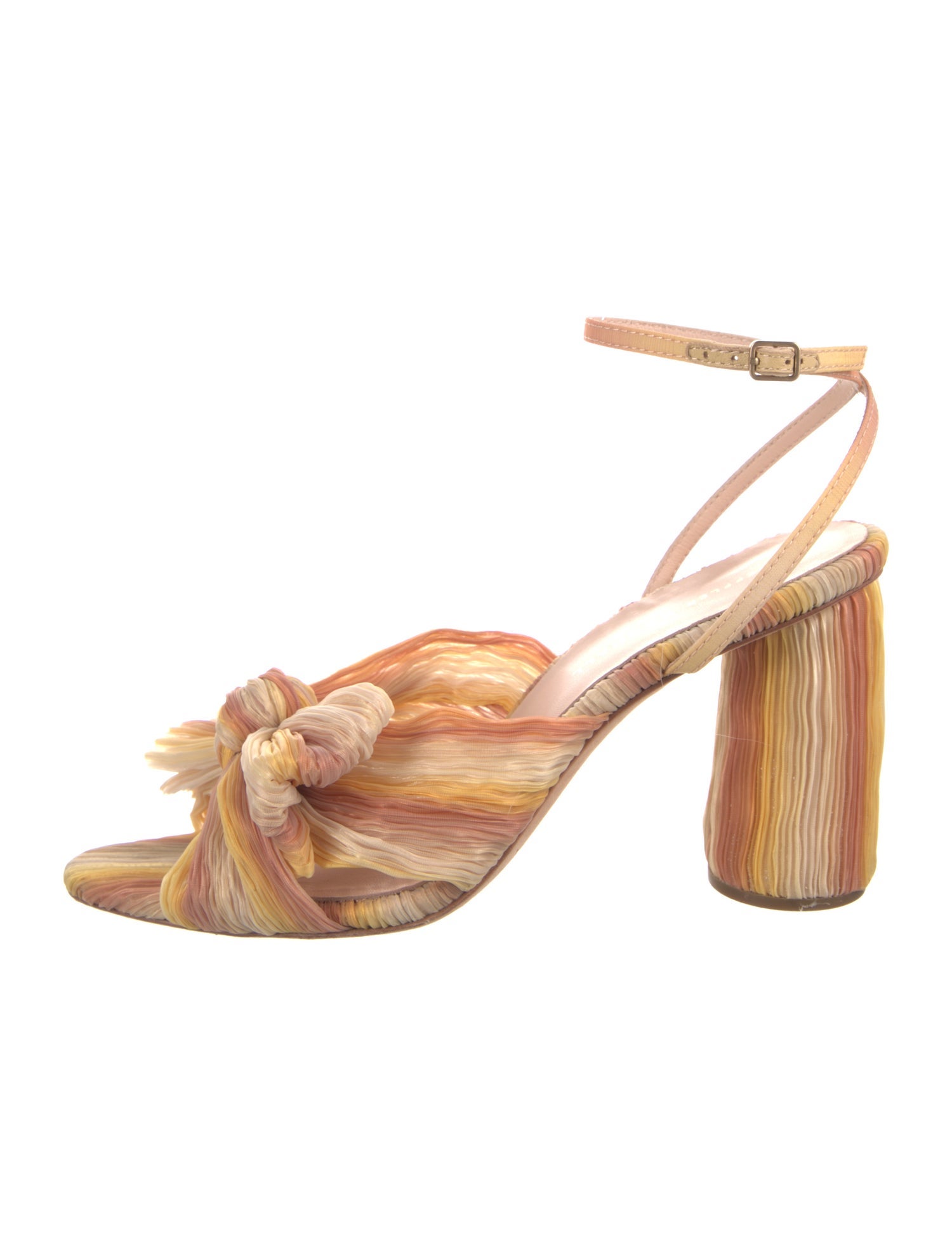 Loeffler Randall Striped Bow Accents Sandals