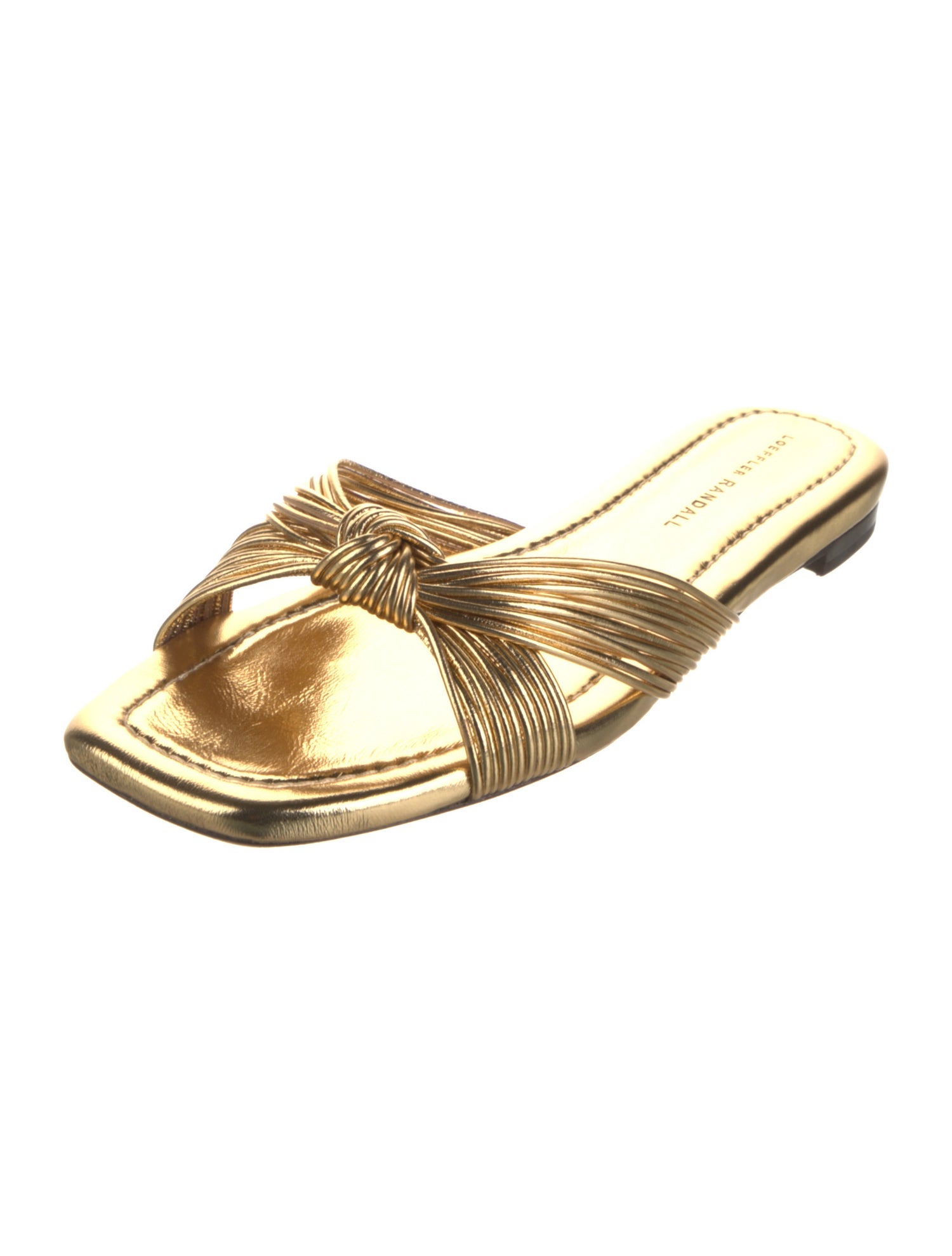 Loeffler Randall Leather Slides w/ Tags