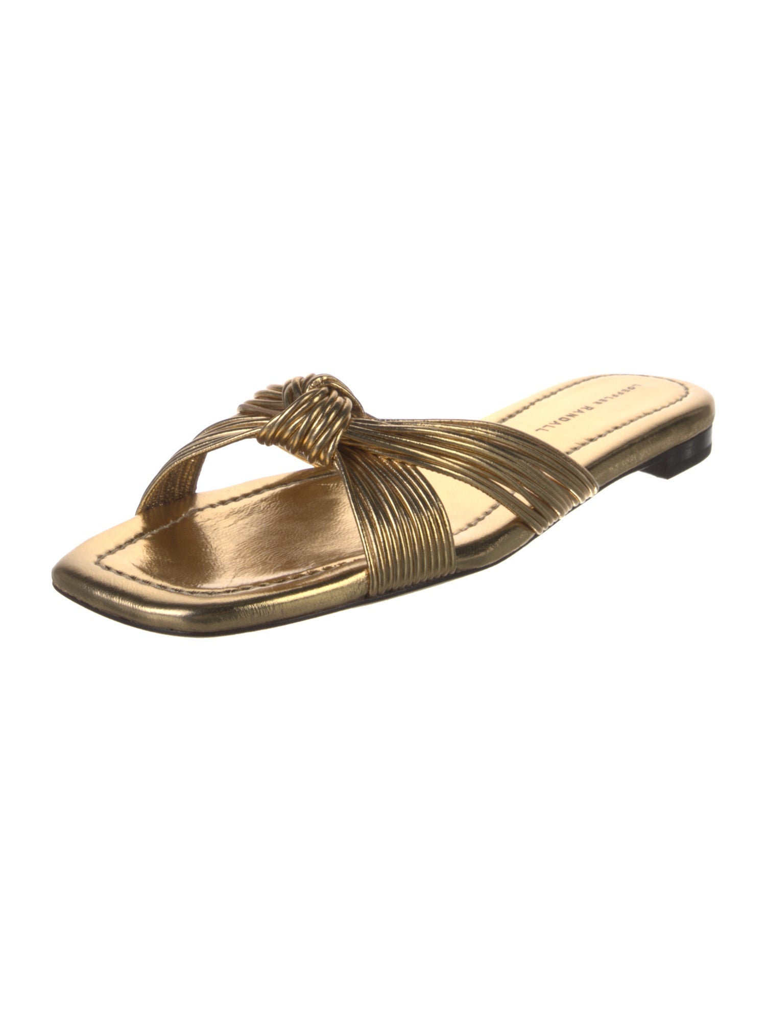 Loeffler Randall Leather Slides w/ Tags