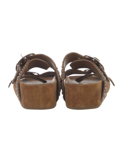 Loeffler Randall Suede Studded Accents Slides