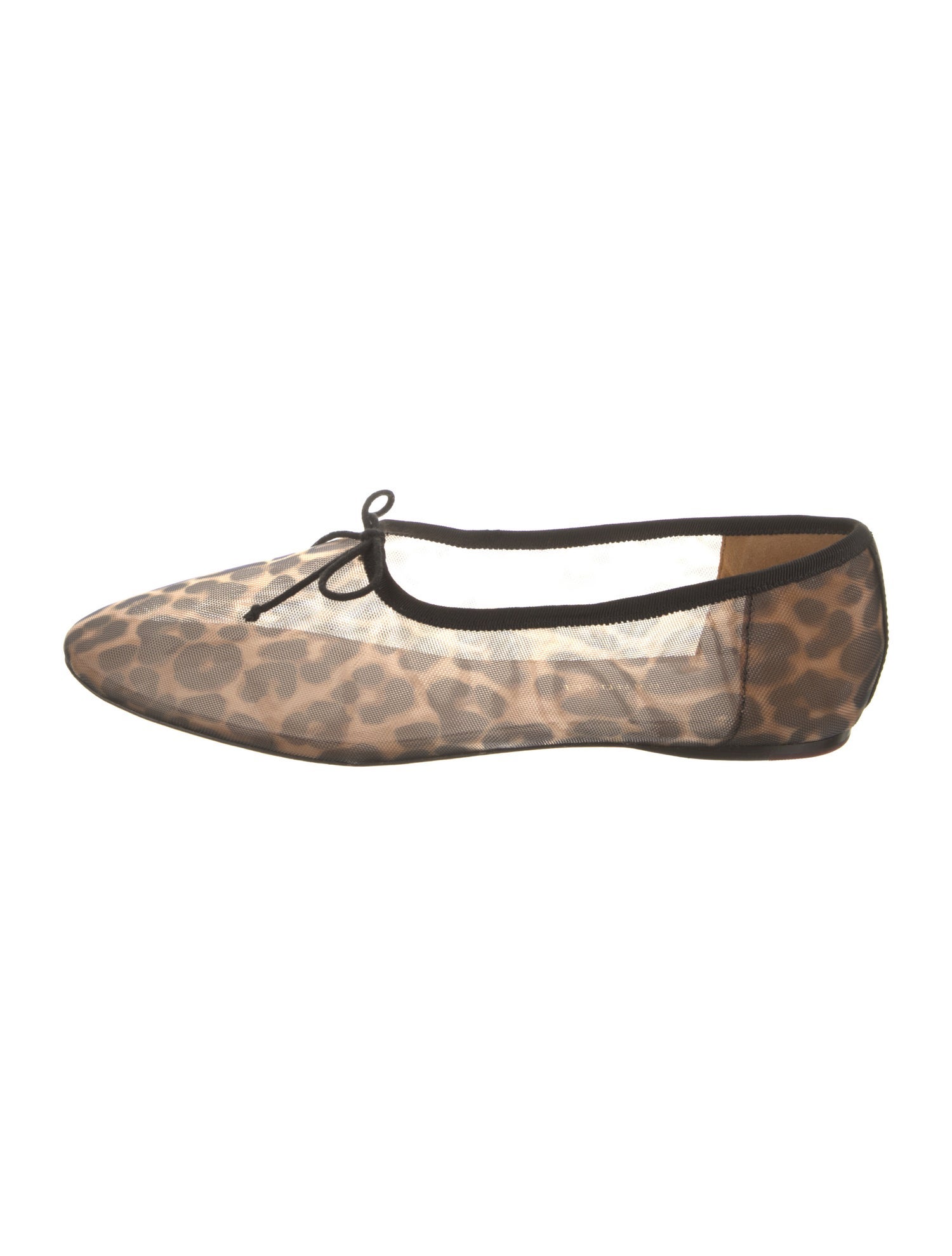 Loeffler Randall Mesh Animal Print Ballet Flats