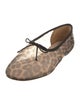 Loeffler Randall Mesh Animal Print Ballet Flats