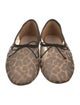 Loeffler Randall Mesh Animal Print Ballet Flats