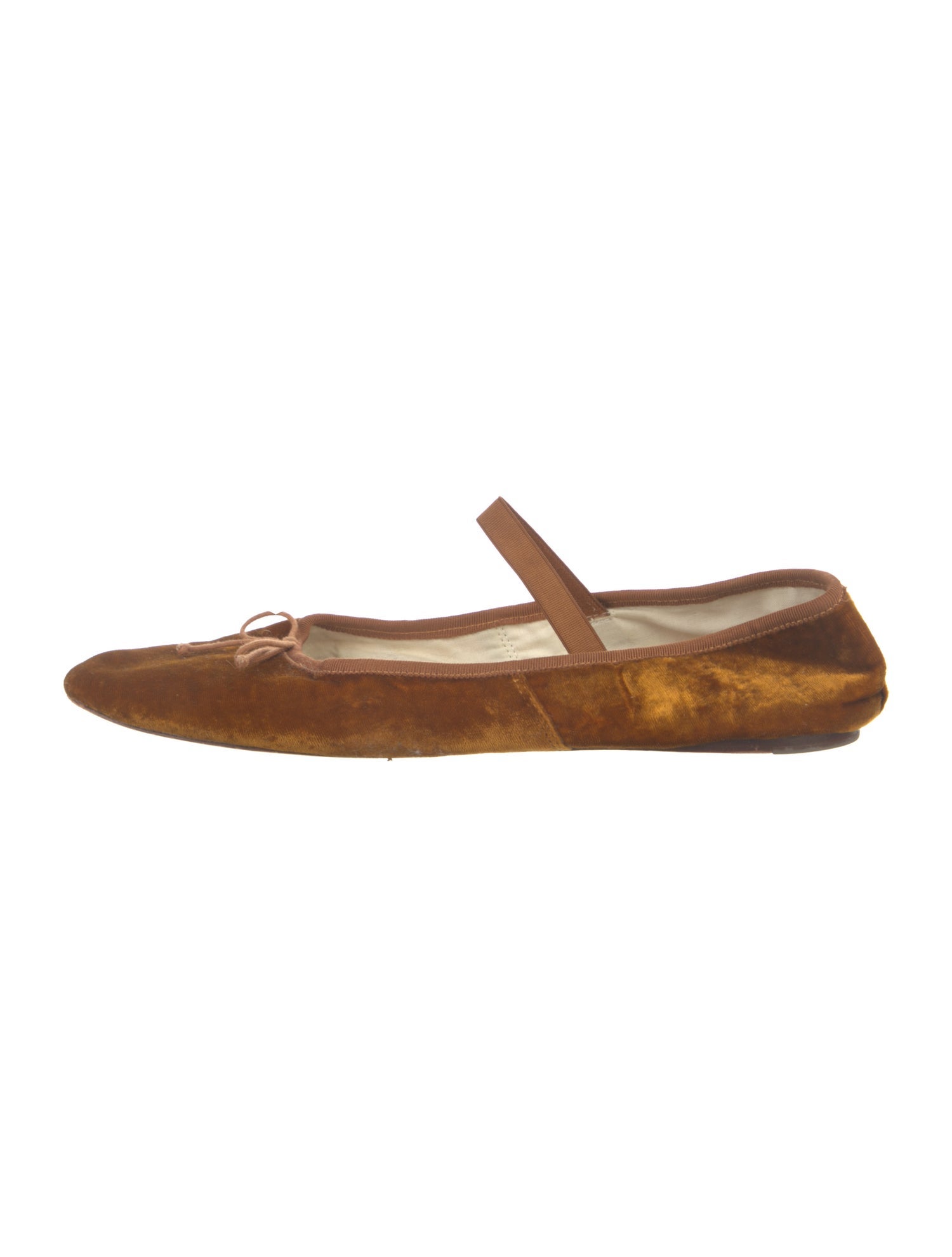 Loeffler Randall Velvet Bow Accents Mary Jane Flats