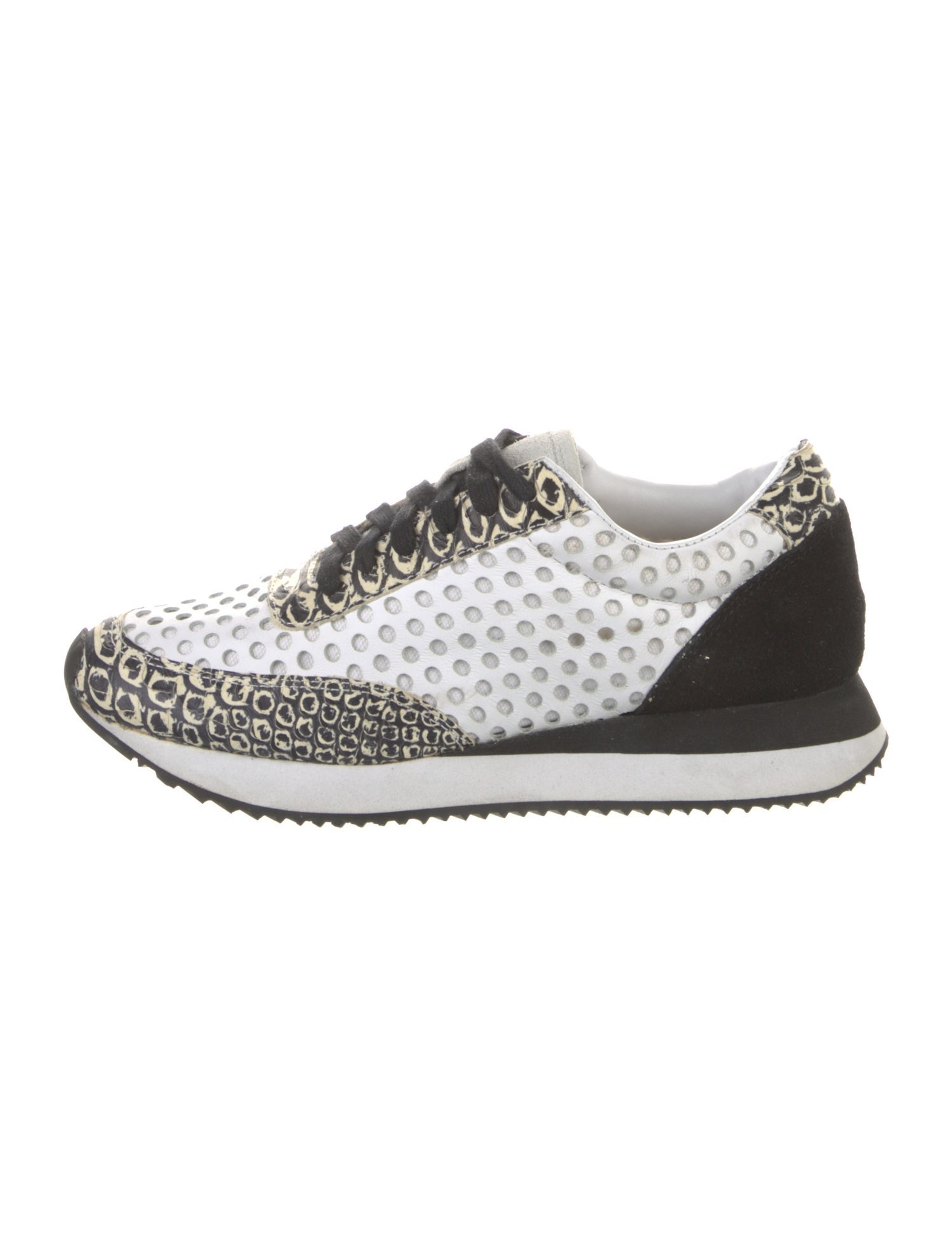 Loeffler Randall Leather Printed Sneakers
