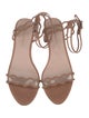 Loeffler Randall Leather Scalloped Accent Sandals