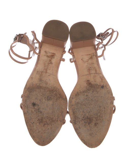 Loeffler Randall Leather Scalloped Accent Sandals