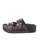Loeffler Randall Leather Studded Accents Slides