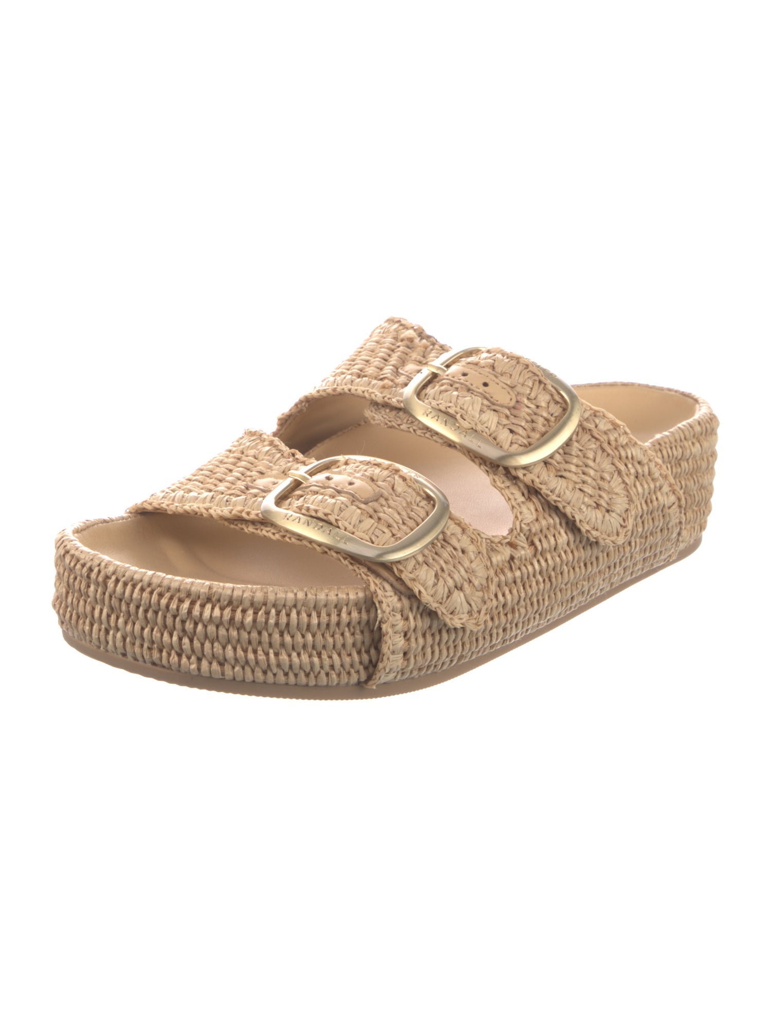 Loeffler Randall Raffia Slides