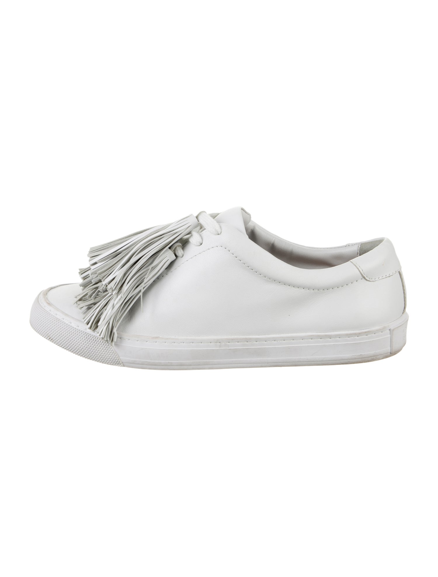 Loeffler Randall Leather Tassel Accents Sneakers