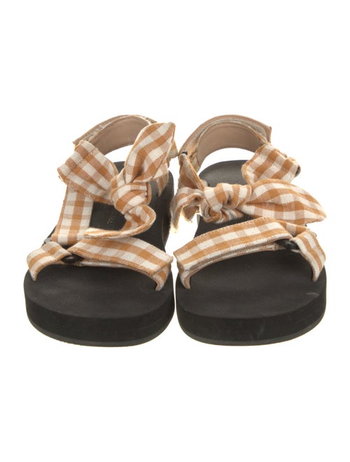 Loeffler Randall Canvas Plaid Print Sandals