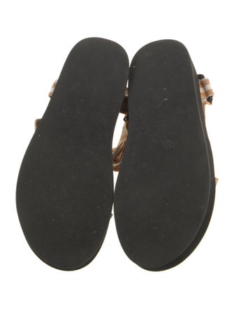 Loeffler Randall Canvas Plaid Print Sandals