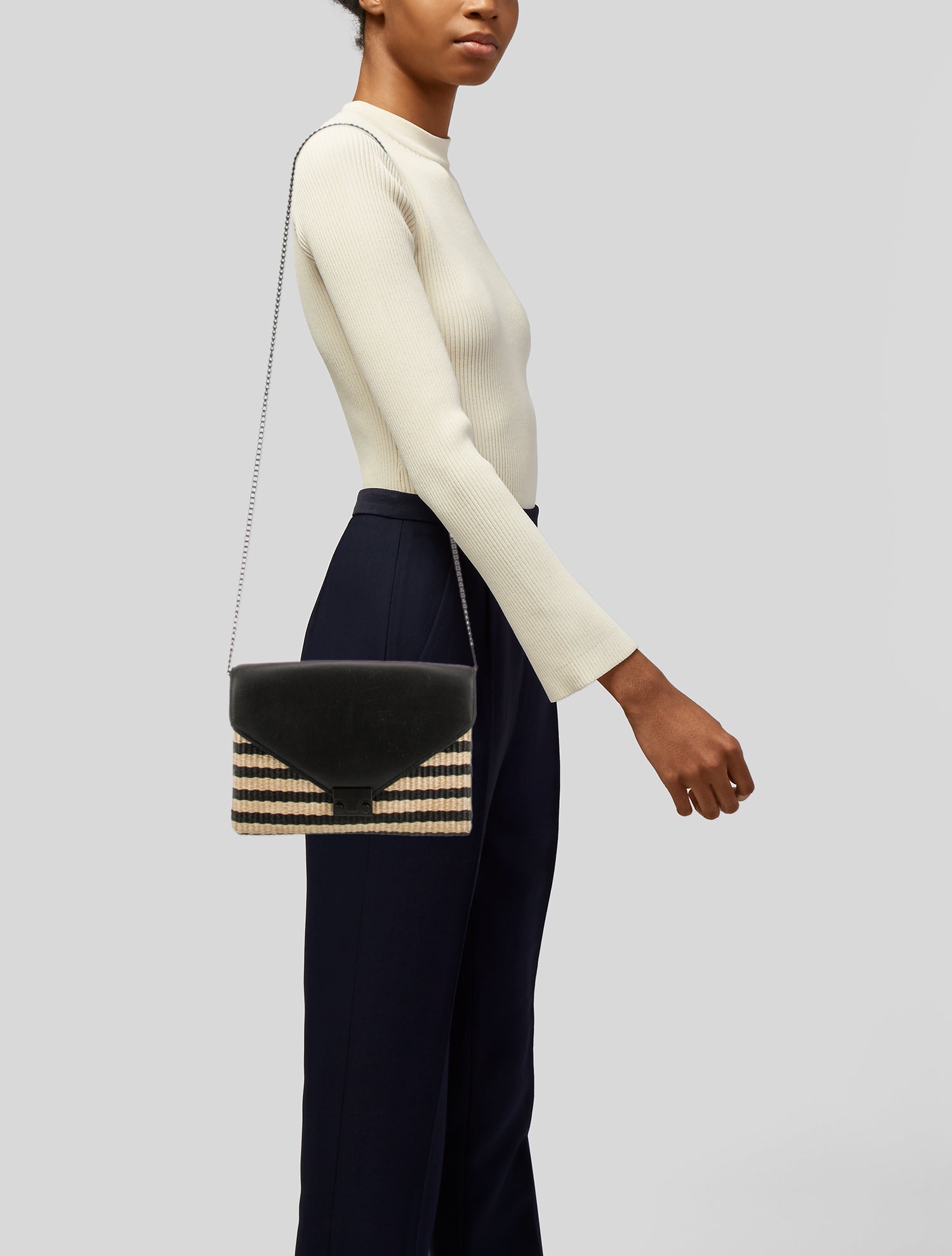 Loeffler Randall Raffia Minaudière