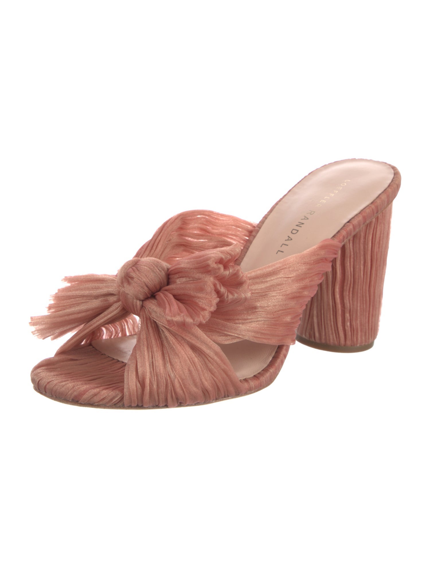 Loeffler Randall Satin Bow Accents Slides