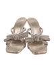 Loeffler Randall Leather Bow Accents Slides