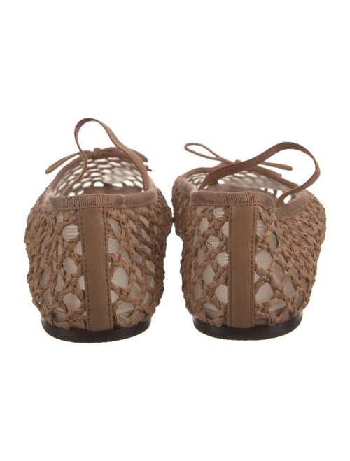 Loeffler Randall Raffia Mesh Accents Mary Jane Flats