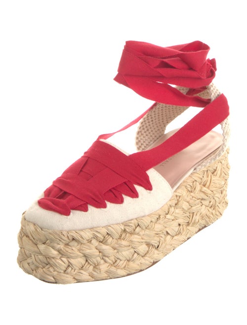 Loeffler Randall Canvas Colorblock Pattern Slingback Pumps