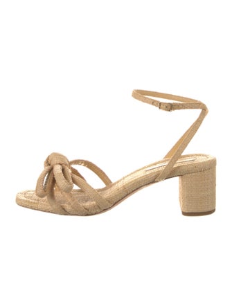 Loeffler Randall Raffia Bow Accents Espadrilles