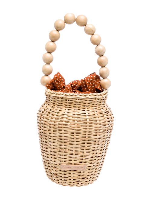 Loeffler Randall Straw Bucket Bag