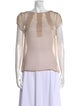 Loeffler Randall Silk Bateau Neckline Blouse