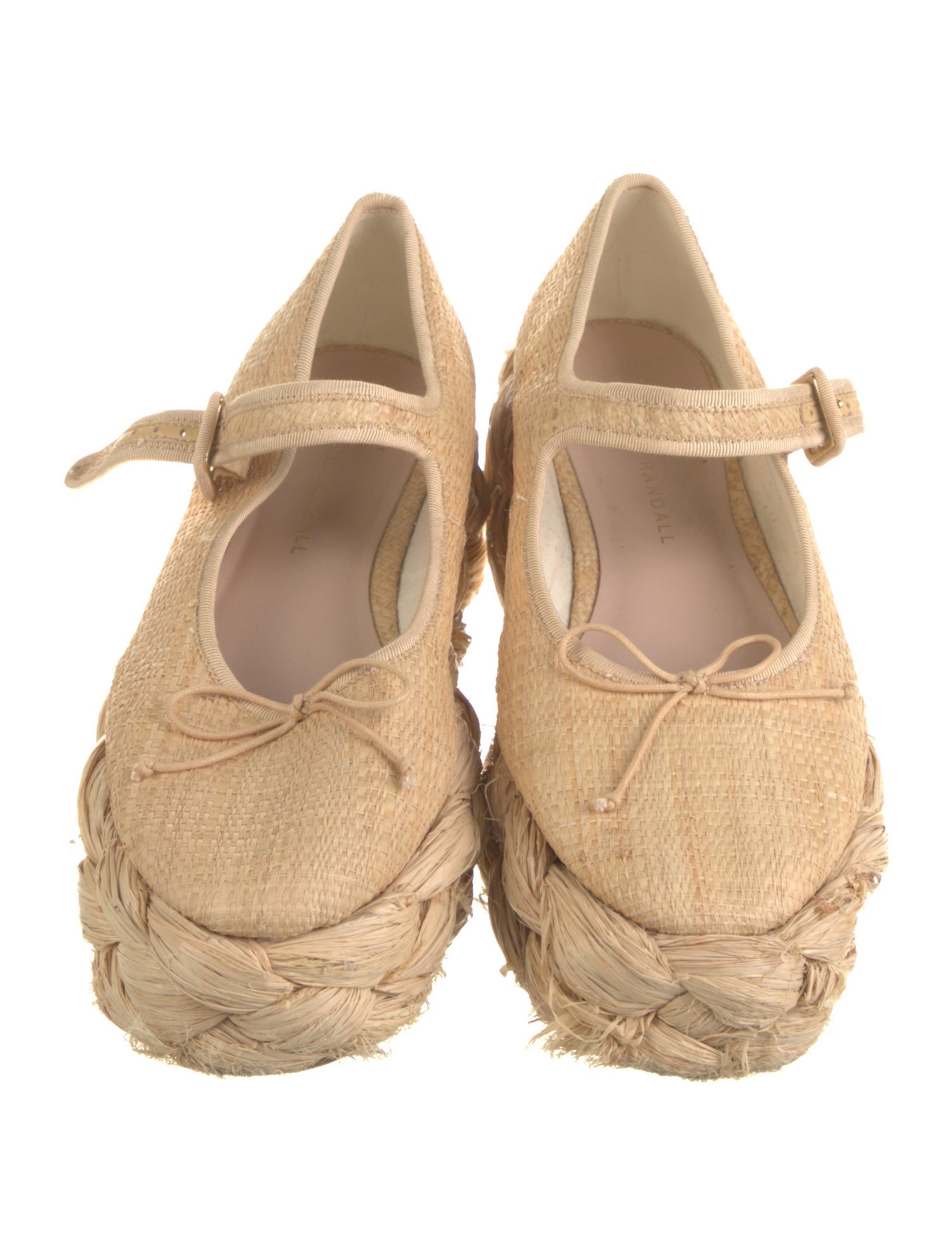 Loeffler Randall Raffia Bow Accents Espadrilles