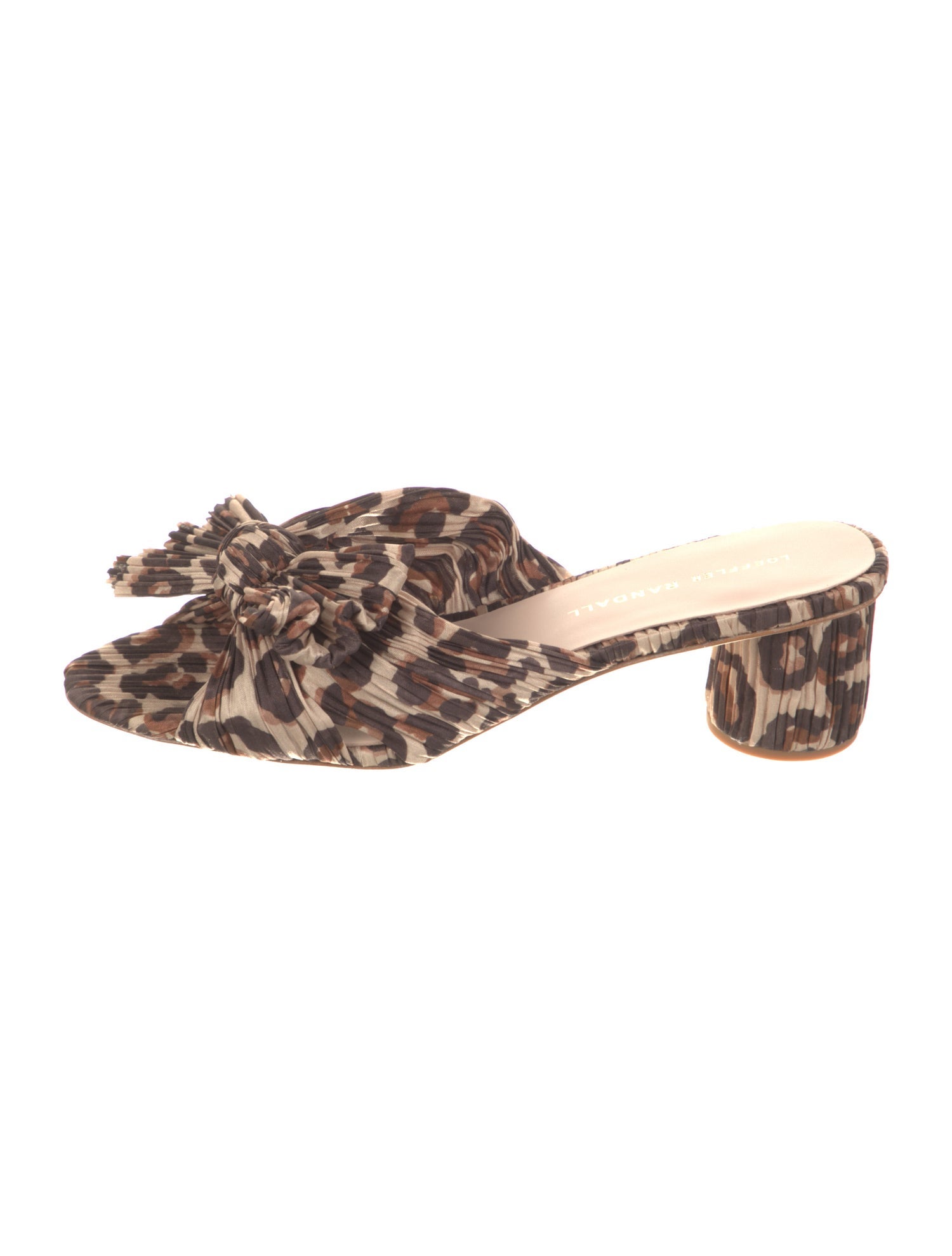 Loeffler Randall Nylon Animal Print Slides