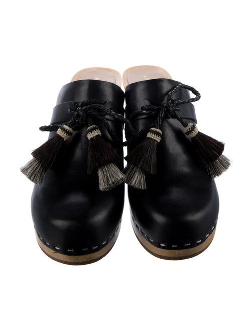 Loeffler Randall Leather Tassel Accents Mules