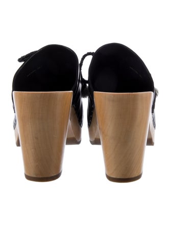 Loeffler Randall Leather Tassel Accents Mules