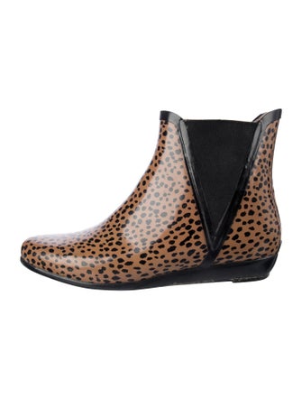 Loeffler Randall Rubber Printed Rain Boots