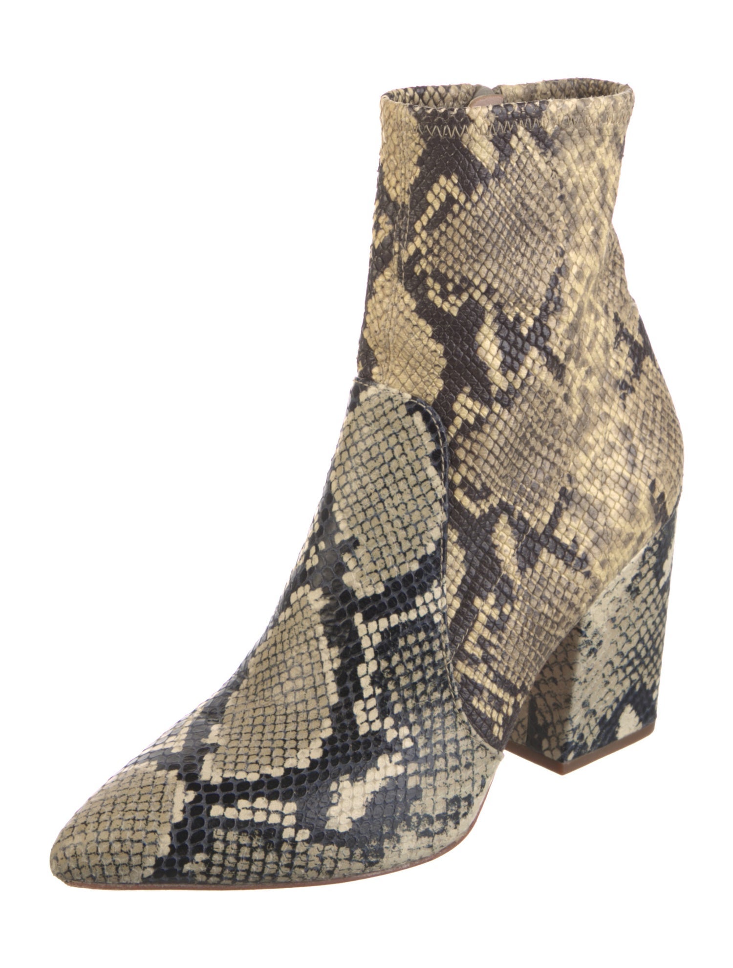 Loeffler Randall Leather Animal Print Boots