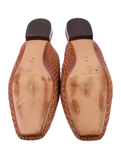 Loeffler Randall Leather Animal Print Mules