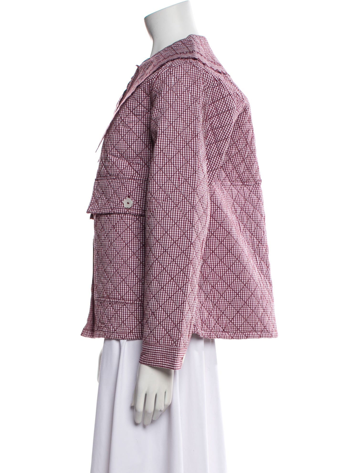 Loeffler Randall Plaid Print Evening Jacket