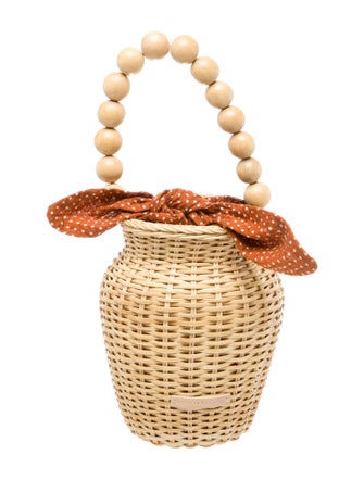 Loeffler Randall Straw Bucket Bag