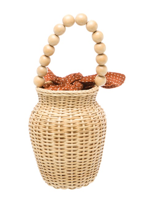 Loeffler Randall Straw Bucket Bag