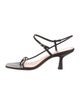 Loeffler Randall Leather Bow Accents Slingback Sandals