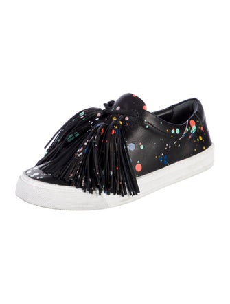 Loeffler Randall Leather Printed Sneakers